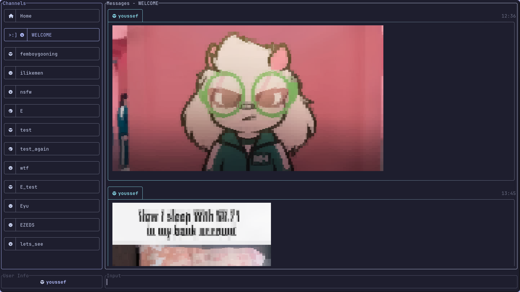 Chat with image preview