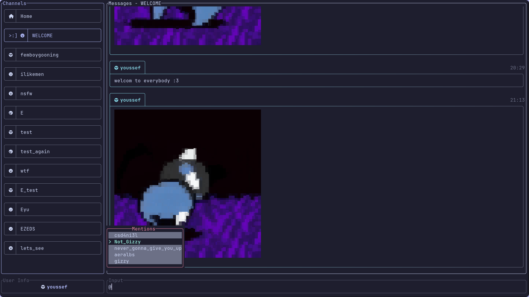 User mentions and autocomplete